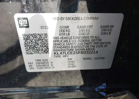 2024 Buick Envista Avenir Fwd from USA, damaged, VIN KL47LCE25RB032214